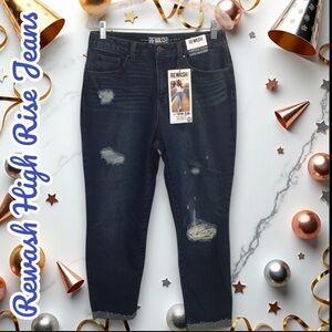 Rewash Women’s Juniors Super High Rose Mom Jeans 👖 Size 9/29 NWT